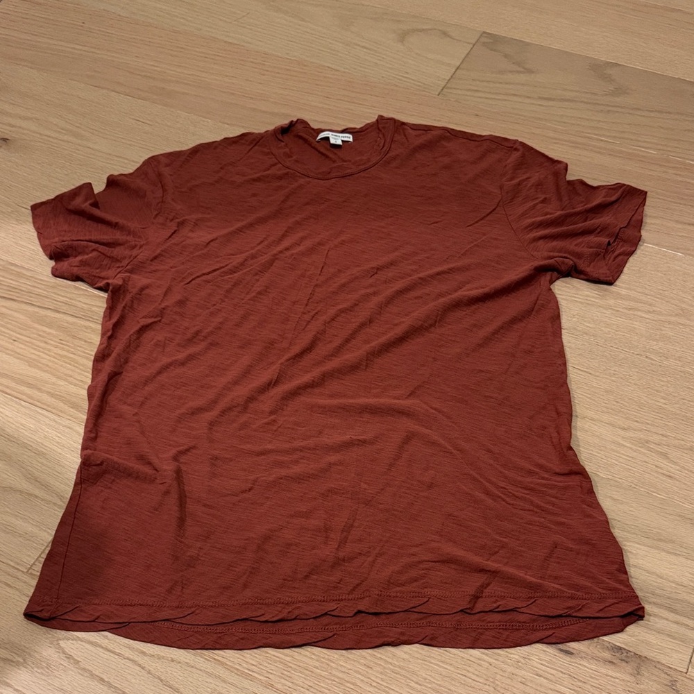 James Perse Burnt Orange Short Sleeve Tee